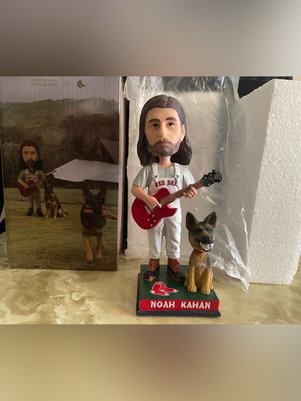 Noah Kahan and Penny Boston Red Sox Bobblehead